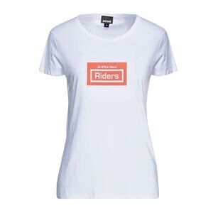 Just Cavalli Riders print short sleeve T shirt white XL